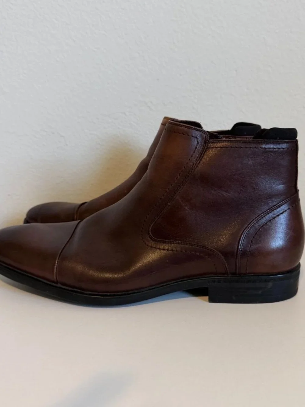 Kenneth Cole Reaction Edge Flex Men’s Brown Boots Size 10.5 Read Description